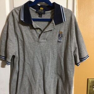 Polo Ralph Lauren short sleeve polo shirt grey large